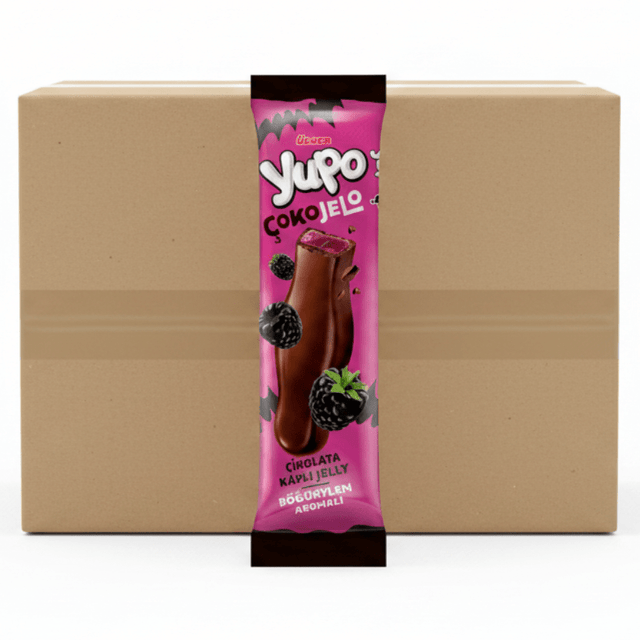 Gourmet Blackberry Chocolate Jelly Candy - 1 Case - 108 Packs x 20g Each - Aladdin Business