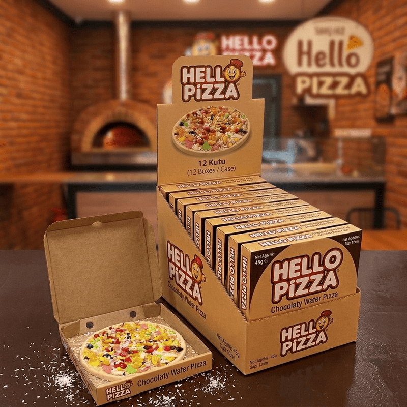 Hello Pizza Chocolate with Dry Fruits – 45 g (144 pcs / Case) - Aladdin Business