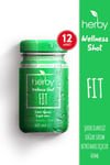 Herby Fit Shot 12 - Pack | Plant - Based Wellness Drink | 60ml Herbal Boost - Aladdin Business
