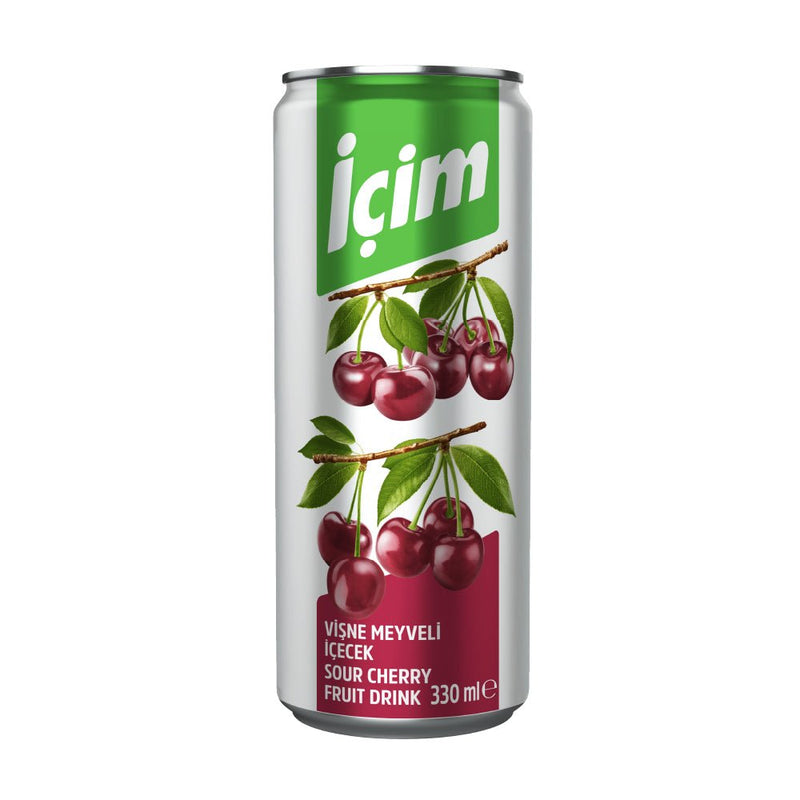 Icim Cherry Fruit Drink 12 - Pack | 330ml Cans | Refreshing Turkish Beverage - Aladdin Business