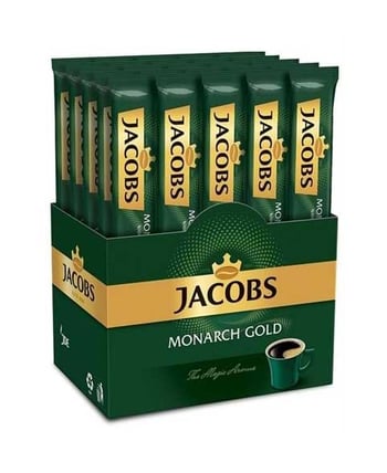 Jacobs Monarch Gold Instant Coffee Sticks - 25 Count Single Serve Pack - Aladdin Business