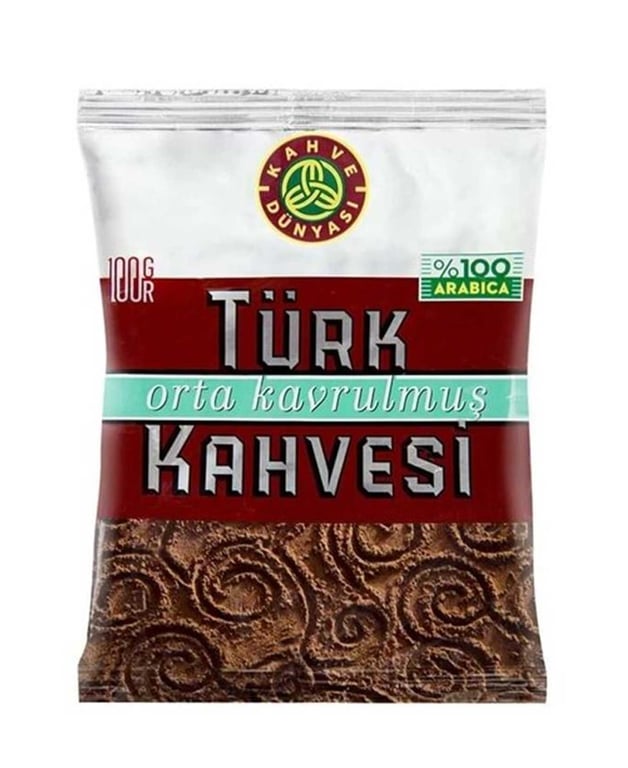 Kahve Dunyasi Authentic Turkish Coffee - Medium Roast Ground 100g - Aladdin Business