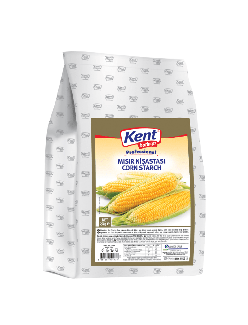 Kent Boringer Professional Corn Starch, 3 kg – Premium Culinary Grade - Aladdin Business