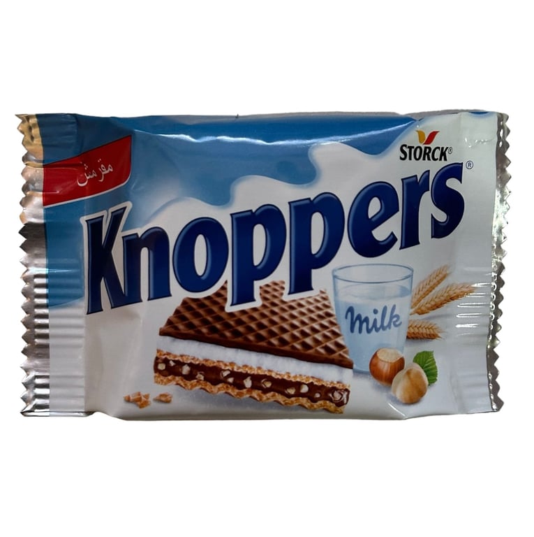 Knoppers Crispy Wafer Bar with Milk & Hazelnut Cream, 25g - Imported from Turkey - Aladdin Business