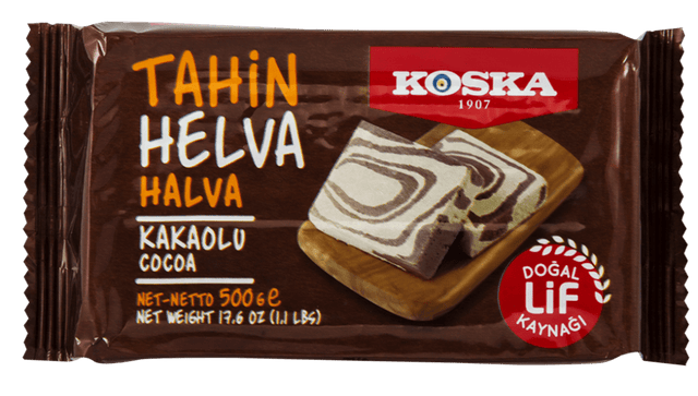Koska Cocoa Halva (Helva) | Authentic Turkish Sweet | 500g - Aladdin Business