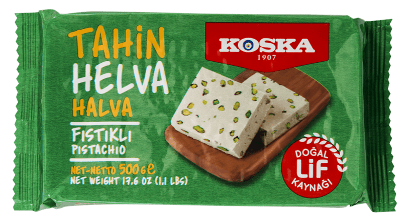 Koska Turkish Pistachio Halva, Authentic Sesame Delight, 500g - Aladdin Business