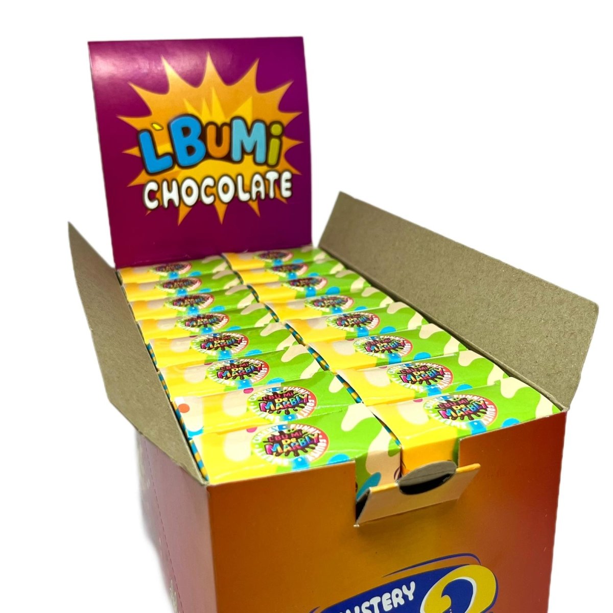 L'bumi من Marbly Mystery-Fill White Chocolate Bunny - 96 قطعة × 28 جرام
