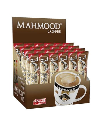 Mahmood 3 - in - 1 Instant Coffee Sticks - Creamy & Frothy (48 Count) - Aladdin Business