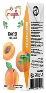 Meysu Apricot Nectar Drink - 27 x 200ml Cartons for Food Service - Aladdin Business