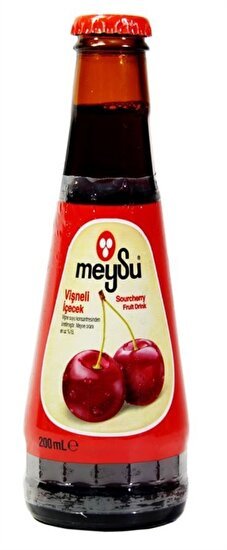 Meysu Cherry Fruit Drink Glass Bottle 12 - Pack, 200ml - Aladdin Business