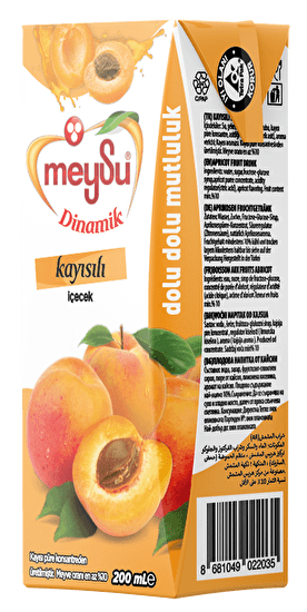 Meysu Dynamic Apricot Fruit Drink 200ml - 27 Count Box - Aladdin Business
