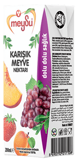 Meysu Mixed Fruit Nectar 200ml – 27 - Pack - Aladdin Business