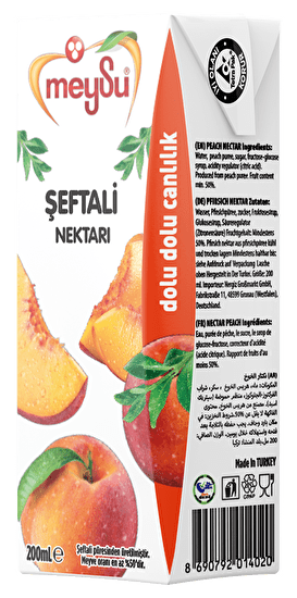 Meysu Peach Fruit Nectar 200ml - 27 - Pack Ready - to - Serve - Aladdin Business