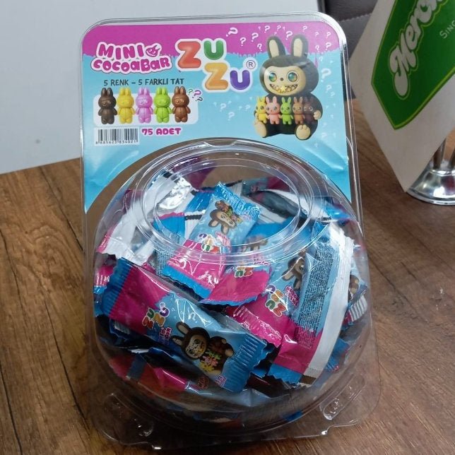 Mini ChocoBar Mystery Popping Candy Chocolate - 11g x 75 Round Box Display - Aladdin Business