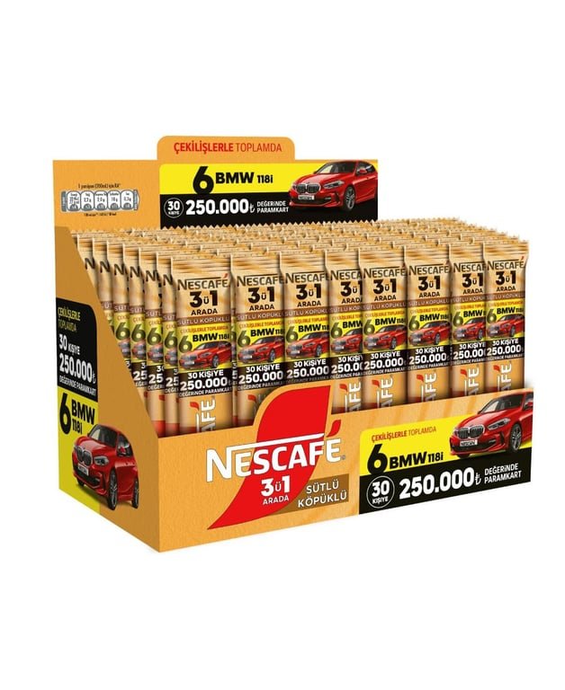 Nescafe 3 - in - 1 Instant Coffee Mix, Creamy & Frothy, 48 - Count Pack - Aladdin Business
