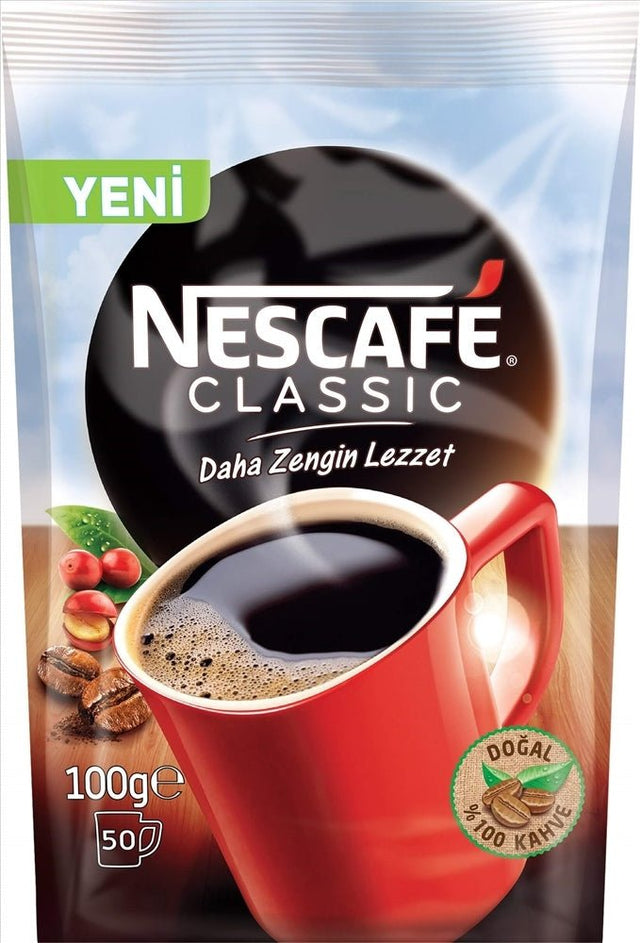 NESCAFÉ Classic Instant Coffee 100g Jar - Rich Flavor - Aladdin Business