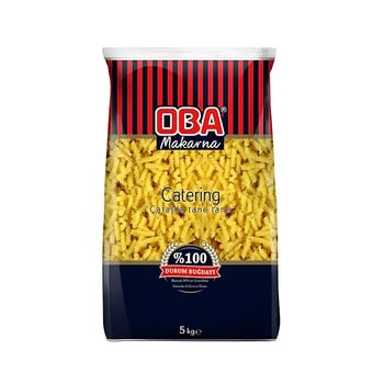 Oba Fusilli Pasta 5kg Bag - Premium Turkish Spiral Pasta - Aladdin Business