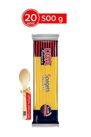 Oba Makarna Classic Spagetti Pasta - 20 x 500g Multi - Pack - Premium Turkish Quality - Aladdin Business