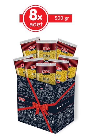 Oba Turkish Fusilli Pasta - Premium Spiral Macaroni 8 - Pack (4 kg Total) - Aladdin Business