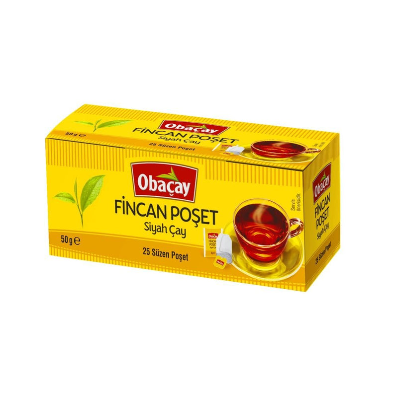 Obacay Turkish Black Tea Bags - 12 Case Pack (300 Tea Bags) - Aladdin Business