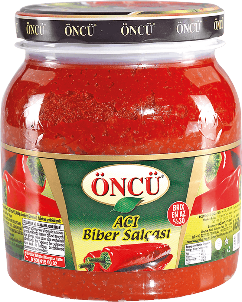 Oncu Turkish Spicy Red Pepper Paste, 1.65 kg - Aladdin Business