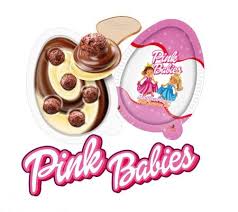 Oyal Pink Baby Milk Chocolate Surprise Eggs with Toy - 24 Count Pack - Aladdin Business