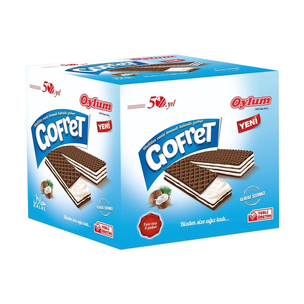 Oylum Turkish Coconut Wafer 800g - Crispy Gourmet Snack - Aladdin Business