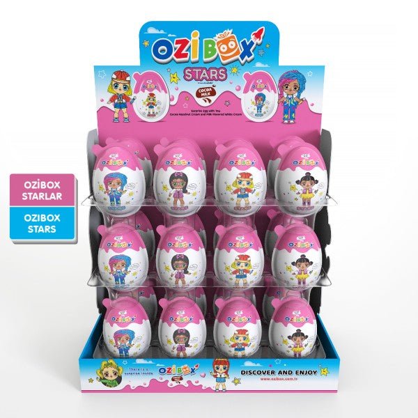 Ozibox Starlar 20g Chocolate Surprise Egg - Fun Collectible Toy Inside - Aladdin Business