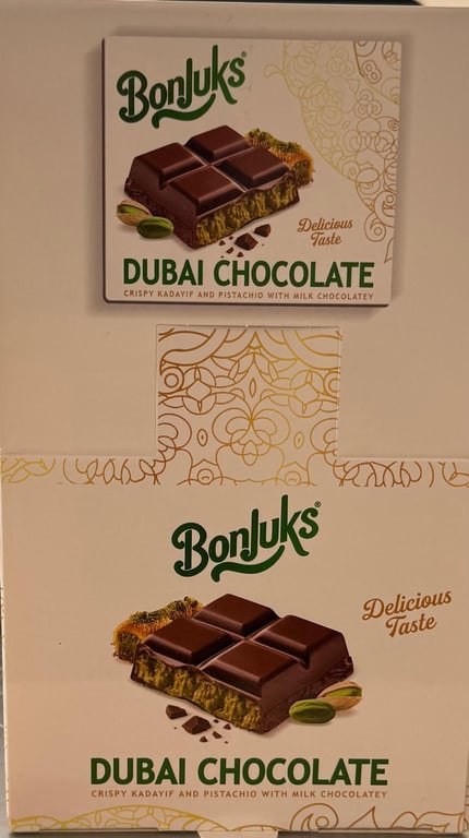 PAKEL Bonluks Dubai Chocolate Bar - Authentic Turkish Gourmet Treat - Aladdin Business
