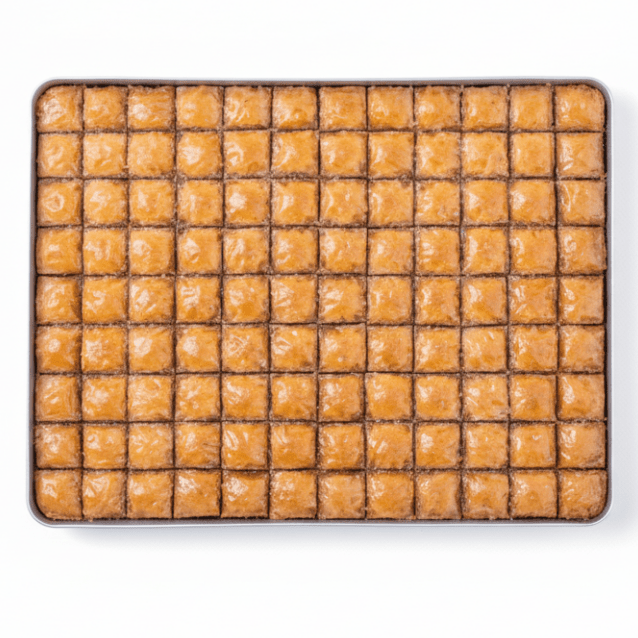 Payna Packed Turkish Walnut Baklava Tray (75 Slices) with 1 Year Shelf Life - 2.5kg