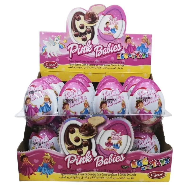 Pink Babies Plastic Egg Chocolate – 20 g (144 pcs / Case) - Aladdin Business