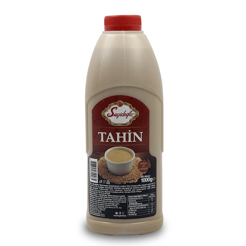 Seyidoglu Pure Tahini Paste - 1kg PET Jar | Authentic Turkish Sesame - Aladdin Business