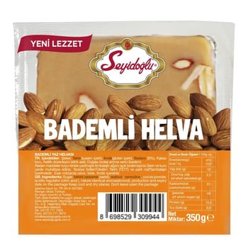 Seyidoglu Traditional Turkish Almond Summer Halva 350g - Authentic Sesame Sweet - Aladdin Business