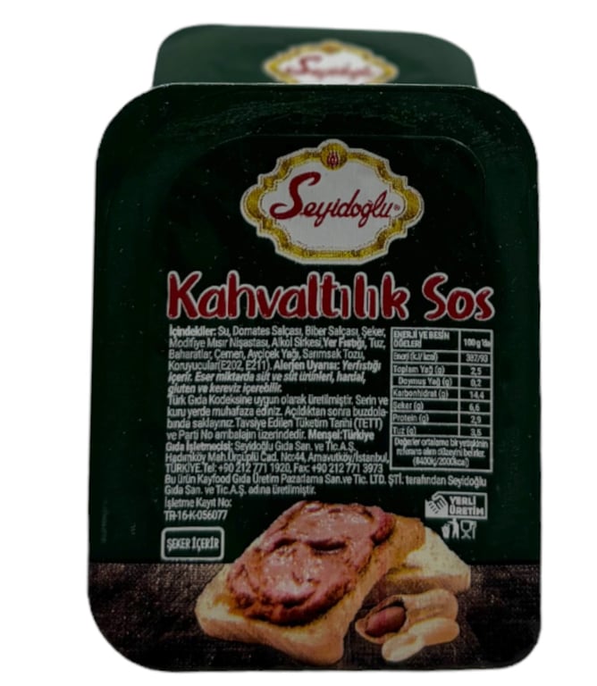 Seyidoglu Turkish Breakfast Sauce 20g Single Serve Pack - Aladdin Business