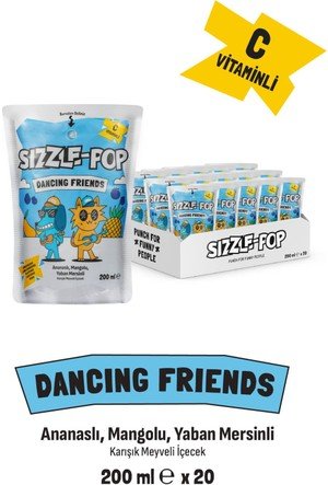 Sizzle Pop Pineapple Mango Fruit Juice 200ml - Delicious & Refreshing - Aladdin Business