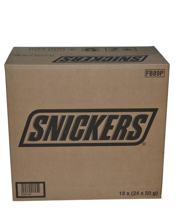 Snickers Original Milk Chocolate Candy Bar - 24 Count Pack, 50g Each - Aladdin Business