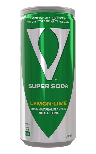 Soda Lemon - Lime | Caffeine - Free Sparkling Drink | 100% Natural Flavors | 8.4 fl oz (250ml) Cans - Wholesale Case of 24 - Aladdin Business