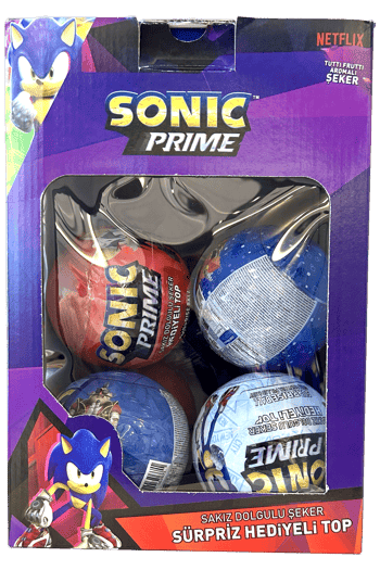 SONIC Prime Surprise Chocolate Balls - 12 - Pack Collectible Candy - Aladdin Business