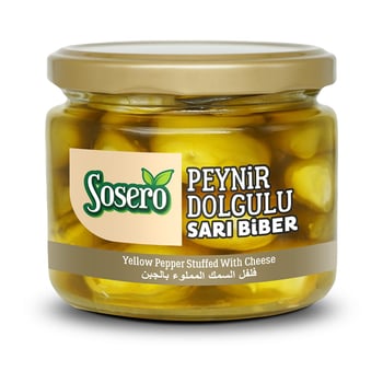 Sosero Gourmet Cheese Stuffed Peppers in Brine – 290g Glass Jar - Aladdin Business