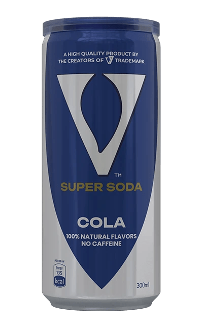 Super Soda Cola | Caffeine - Free with 100% Natural Flavors | 8.4 fl oz (250ml) Cans - Wholesale Case of 24 - Aladdin Business
