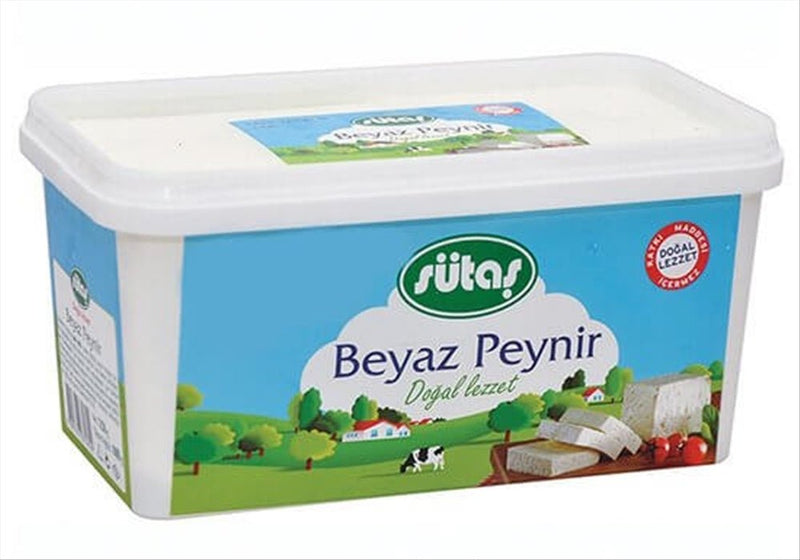Sutas Authentic Turkish Feta - Style White Cheese 900g Block - Aladdin Business