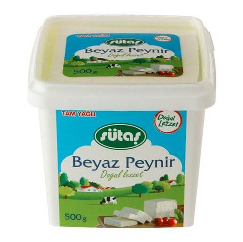 Sutas Authentic Turkish White Cheese 500g Block - Feta Style - Aladdin Business
