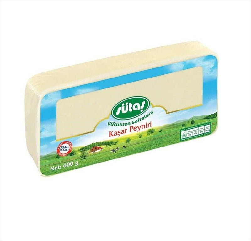 Sutas Traditional Turkish Kasar Cheese 600g Block - Aladdin Business