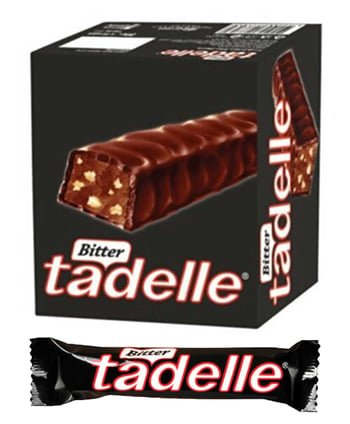 Tadelle Dark Chocolate Bars with Hazelnut Filling - 20 Count Display Box - Aladdin Business