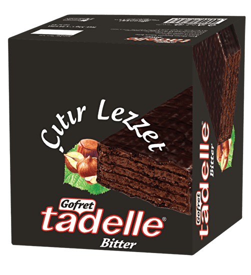 Tadelle Dark Chocolate Wafer Bars, 35g - 24 Count Box - Aladdin Business