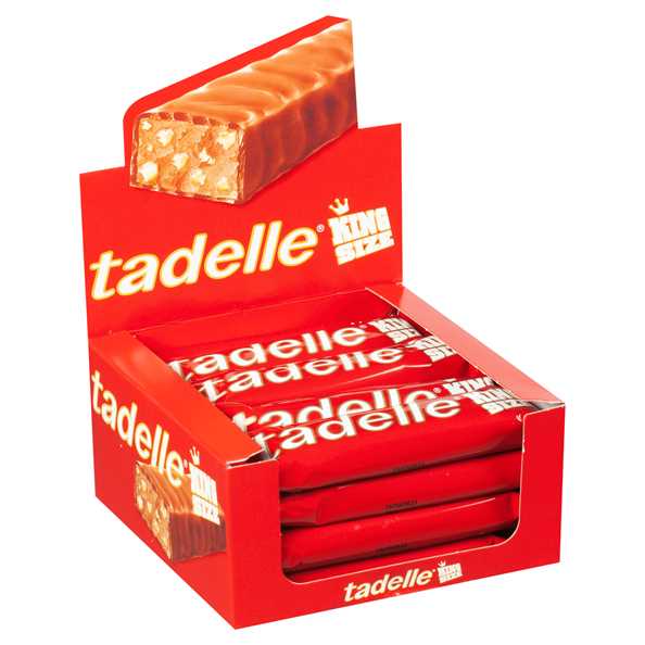Tadelle King Milk Chocolate Bars with Hazelnut - 16 Count Pack - Aladdin Business