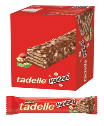 Tadelle Maxinut Hazelnut Crunch Wafer Bars - 20 Count Pack - Aladdin Business