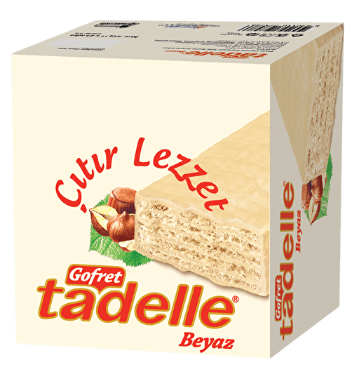 Tadelle White Chocolate Wafer Bars - 24 Count Pack - Aladdin Business