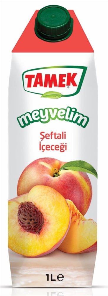 Tamek 1L Peach Nectar - Authentic Turkish Fruit Drink - Aladdin Business
