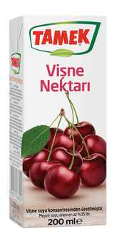 Tamek Sour Cherry Fruit Drink Boxes, 200ml 27 - Pack - Aladdin Business